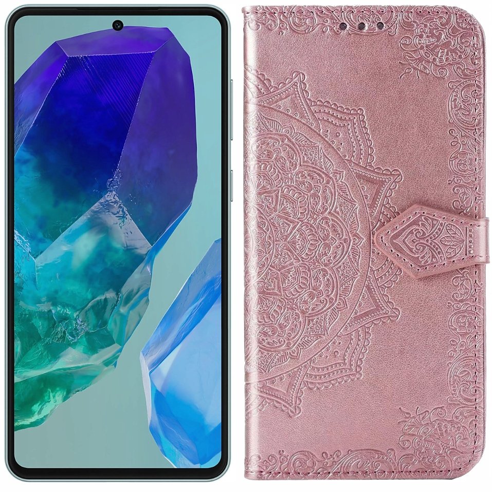 Etui Eko Skóra Z Klapką Do Samsung Galaxy M55 5G Portfel Obudowa Plecki