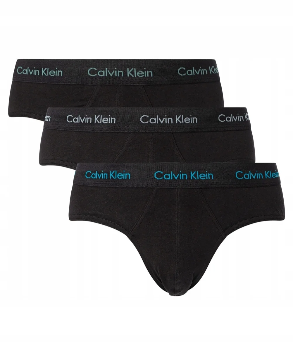 CALVIN KLEIN COTTON STRETCH bawełniane majtki slipy męskie 3-pak rozmiar XS