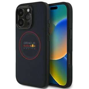 Etui RED BULL Leather Red Ring MagSafe do Apple iPhone 16 Pro Max Granatowy - Etui i futerały do telefonów - miniaturka - grafika 1
