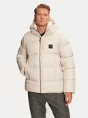 Kurtki męskie - Calvin Klein Kurtka zimowa K10K113476 Beżowy Regular Fit - miniaturka - grafika 1