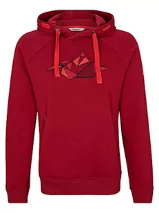 Ziener Damska bluza z kapturem Janita | modna, góra, bawełna organiczna czerwony Red Pepper 34 217151 - Bluzy damskie - miniaturka - grafika 1