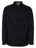 Koszule męskie - Tommy Hilfiger Koszula męska Mężczyźni Regular Fit Bawełna niebieski jednolity button down, S - miniaturka - grafika 1