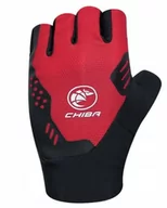 Rękawiczki rowerowe - Chiba Rękawiczki Teamglove Żelowe Czarno Czerwone - miniaturka - grafika 1