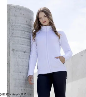 Ardon ARDON JOFLEX - Damska bluza polarowa stójka 2 kieszenie ozdobne płaskie ozdobne 100% poliester fleece, 280 g/m2 - biały H2215 XS - Bluzy damskie - miniaturka - grafika 1