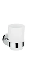 Kubki na szczoteczki do zębów - Hansgrohe 41718000 Logis Universal Kubek do mycia z$431b$432w chrom - miniaturka - grafika 1