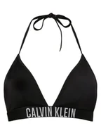 Stroje kąpielowe - Calvin Klein Damska góra od bikini Kobiety czarny jednolity, L - miniaturka - grafika 1