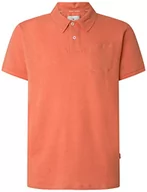 Bluzy męskie - Pepe Jeans Jato męska bluza polo, Pomarańczowy (kwasztanowy pomarańcz), XL - miniaturka - grafika 1