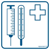 Systemy ekspozycyjne i znaki informacyjne - RE002 GABINET ZABIEGOWY, PN - PŁYTA PCV 1MM; (100X100MM) - miniaturka - grafika 1