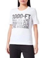 Koszulki i topy damskie - Love Moschino Koszulka damska, optical white, 42 - miniaturka - grafika 1