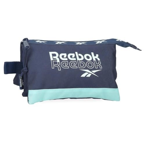 Reebok Andrew Pokrowiec Triple Niebieski 22x12x5 cms Poliester 1,32L by Joumma Bags, Niebieski, Talla única, Potrójne etui