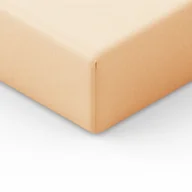 Prześcieradła - Prześcieradło jersey z gumką 140x200 beżowe jasne - miniaturka - grafika 1