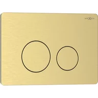 Przyciski spłukujące - Mexen Tex 06 przycisk spłukujący stal nierdzewna, złoty szczotkowany - 6106-11 - miniaturka - grafika 1