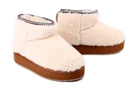 Botki damskie - EMU AUSTRALIA W13187 Stinger Micro Flatform Teddy natural, botki damskie - Emu Australia - miniaturka - grafika 1
