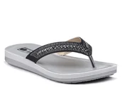 Klapki i japonki damskie - Klapki japonki damskie letnie Inblu czarne z cyrkoniami ZO-01-36 - miniaturka - grafika 1