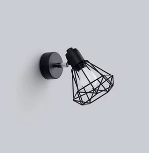 Stylowy czarny kinkiet z drucianym kloszem SL.1105 z serii ARTEMIS - Lampy ścienne - miniaturka - grafika 1