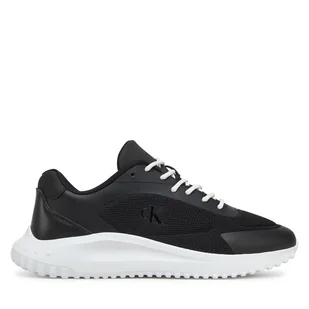 Sneakersy Calvin Klein Jeans Eva Runner Low Mesh Mix YM0YM01185 Czarny - Sneakersy męskie - miniaturka - grafika 1