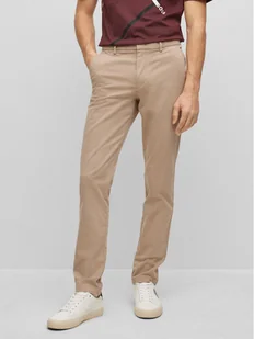 Boss Chinosy Kaito1 50487966 Beżowy Slim Fit - Spodnie męskie - miniaturka - grafika 1
