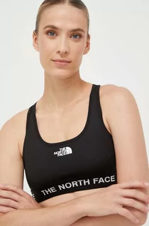 Bielizna sportowa damska - The North Face biustonosz sportowy Tech kolor czarny - grafika 1