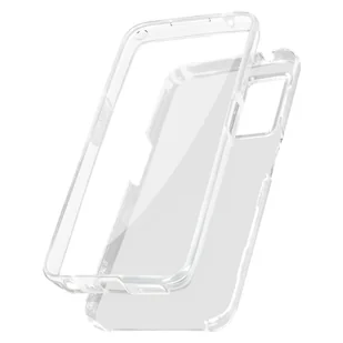 Etui 360° do Oppo A76 / A96 / Realme 9i Przód i sztywny tył – przezroczyste - Etui i futerały do telefonów - miniaturka - grafika 1