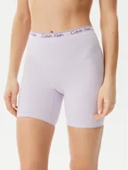 Spodenki damskie - Calvin Klein Underwear Szorty sportowe LV00QF8324 Fioletowy - miniaturka - grafika 1
