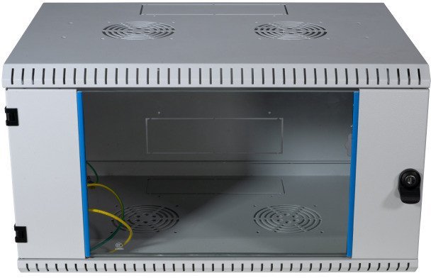 EFB 48,26cm Wandgehaeuse GRAU 21HE Tiefe 600mm 1-teilig komplett vormontiert RAL7035 Seitenwaende abnehmbar Abschliessbar 691721VGR.60