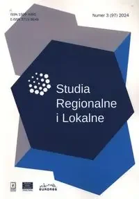 Studia Regionalne i Lokalne 3/2024 (97) - Czasopisma - miniaturka - grafika 1