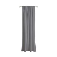Zasłony - Zasłona Bella szara 135 x 250 cm na taśmie - miniaturka - grafika 1