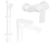 Zestawy prysznicowe - Mexen Royo DQ62 zestaw prysznicowy, biały - 72204DQ62-20 - miniaturka - grafika 1