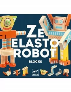 Djeco konstrukcyjnY robot Ze Elastorobot 6435 - Puzzle - miniaturka - grafika 1