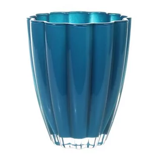 Osłonka szklana ISMENA 13 cm niebieski petrol - Donice - miniaturka - grafika 1