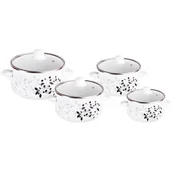 Zestawy garnków i patelni - Zestaw garnków KOKO KO 5012 Gałązka (8 elementów) - miniaturka - grafika 1