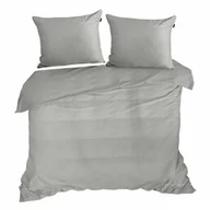 Pościel - Eurofirany Pościel satynowa 160x200 Eva szara lamówka 8C Eva Minge - miniaturka - grafika 1