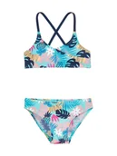 Stroje kąpielowe dla dziewczynek - Playshoes Bikini w kolorze niebieskim ze wzorem - miniaturka - grafika 1