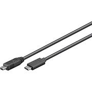 Kable USB - Kabel USB MicroConnect Mini USB USB C M/M Czarny 0.5m USB3.1CMB505 - miniaturka - grafika 1