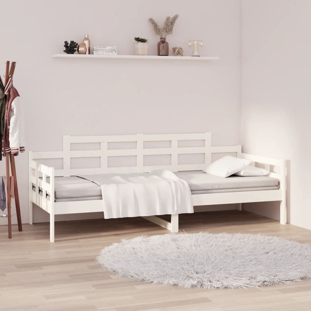 Łóżko dzienne białe sosna 90x200 cm