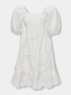 Sukienki i spódniczki dla dziewczynek - Kids ONLY Sukienka letnia Cleo 15320402 Biały Regular Fit - miniaturka - grafika 1