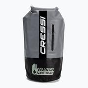 Pływanie - Cressi Dry Bag Premium 20LT wodoszczelny plecak dla dorosłych, do uprawiania sportu, czarny/szary/dwukolorowy, 20 l - miniaturka - grafika 1