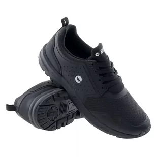 ﻿Buty sportowe męskie Hi-Tec Emmet czarne lekkie 4 - Buty trekkingowe męskie - miniaturka - grafika 1