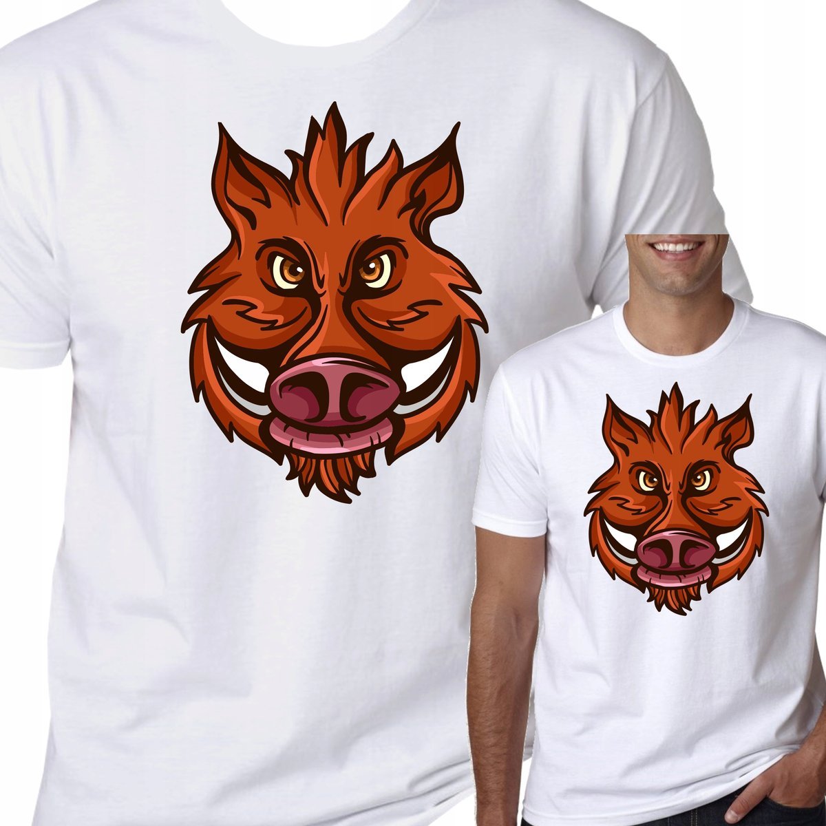 T-SHIRT KOSZULKA DZIK MYŚLIWSKA PREZENT XL 1142