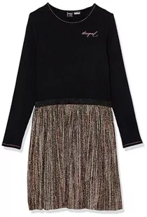 Desigual Dziewczęca sukienka Vest_Paula Casual, czarny, 6 Lata - Sukienki - miniaturka - grafika 1