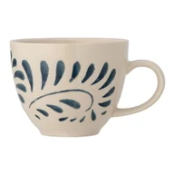 Kubki - Biało-niebieski kamionkowy kubek 240 ml Heikki – Bloomingville - miniaturka - grafika 1