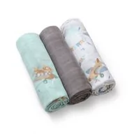 Pieluchy - Babyono Naturalne pieluszki z włókien bambusa szare Natural Bamboo - miniaturka - grafika 1