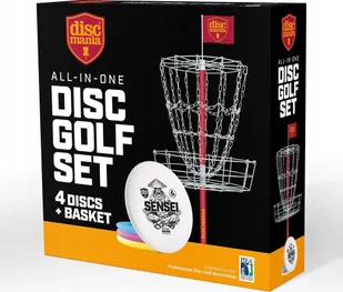Discmania Discgolf target with discs DISCMANIA - Zabawki i gry sportowe - miniaturka - grafika 1