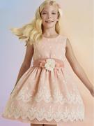 Sukienki i spódniczki dla dziewczynek - Abel & Lula Sukienka elegancka 5022 Różowy - miniaturka - grafika 1