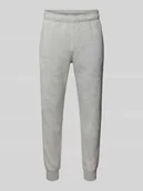 Spodnie sportowe męskie - Spodnie dresowe o kroju regular fit z wyhaftowanym logo - miniaturka - grafika 1