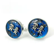 Spinki do mankietów i krawatów - SPINKI - My best friend (niebieskie) - miniaturka - grafika 1