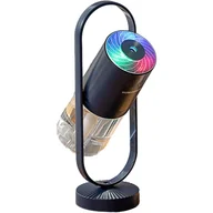 Nawilżacze powietrza - Miniaturowy, przenośny nawilżacz powietrza – nawilżacz powietrza z chłodną mgiełką o pojemności 200 ml i lampką nocną, osobisty nawilżacz powietrza U - miniaturka - grafika 1