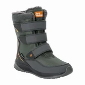 Buty dla dziewczynek - Buty zimowe dla dzieci Jack Wolfskin POLAR BOOT TEXAPORE HIGH VC K slate green - 32 - miniaturka - grafika 1