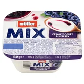 Kefiry, jogurty, maślanki - Müller Mix Blueberry Jogurt 130 g - miniaturka - grafika 1