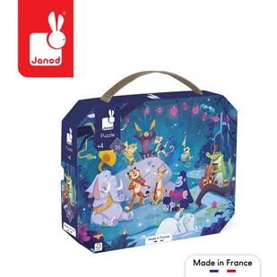 Puzzle w walizce Letni festiwal 4+ Janod - Puzzle - miniaturka - grafika 1